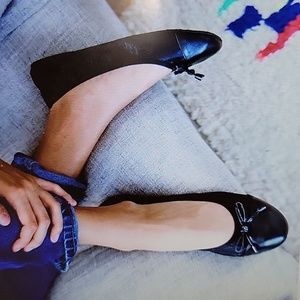 Talaria navy blue luxury foldable ballet flat travel flexible rubber sole 6 NEW…